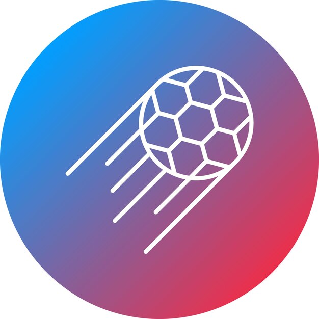 Imagen vectorial rápida del icono de la pelota Se puede usar para el fútbol
