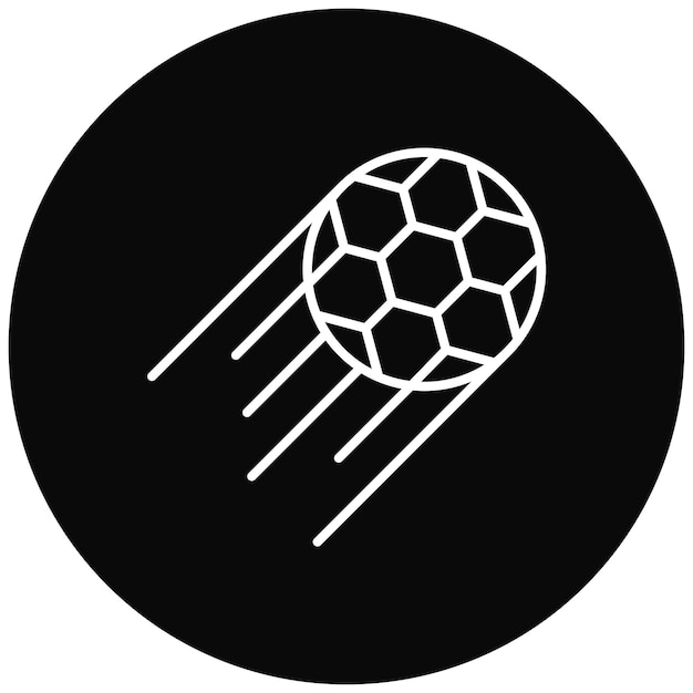 Imagen vectorial rápida del icono de la pelota Se puede usar para el fútbol