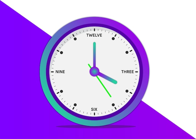imagen vectorial de reloj de pared