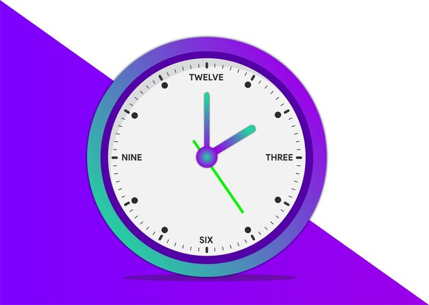 imagen vectorial de reloj de pared