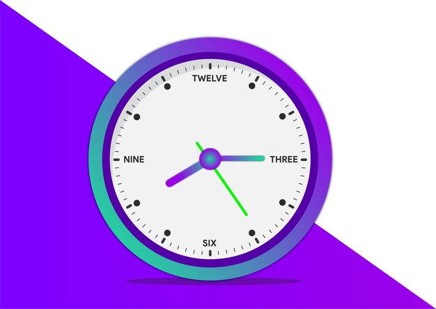 imagen vectorial de reloj de pared