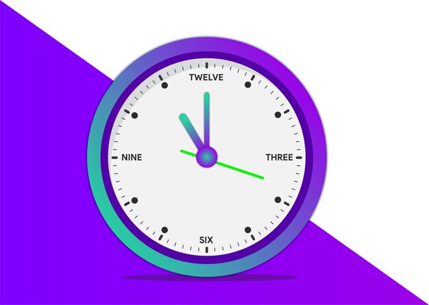 imagen vectorial de reloj de pared