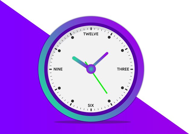 imagen vectorial de reloj de pared