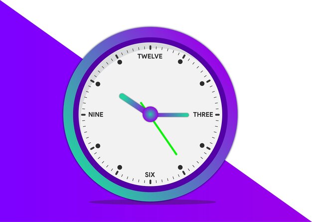 imagen vectorial de reloj de pared