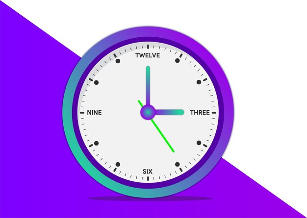 imagen vectorial de reloj de pared