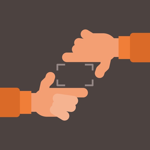 Imagen vectorial de un símbolo para comando de recorte en software gráfico aislado sobre fondo transparente
