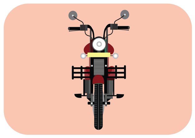 Imagen vectorial de stock de moto bala