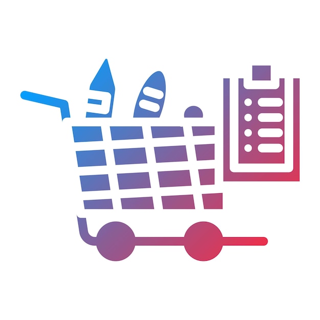 Imagen vectorial total del icono del carrito Se puede utilizar para la tienda de comercio electrónico