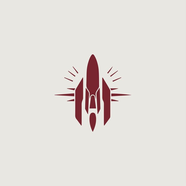 Imagen vectorial usando una nave espacial simbólicamente