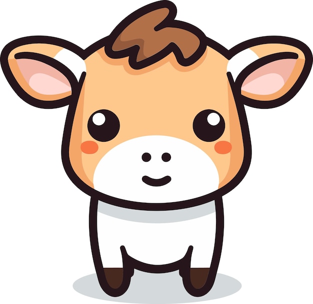 Imagen vectorial de una vaca en reposo Gráfico vectoriel de una vaca divertida
