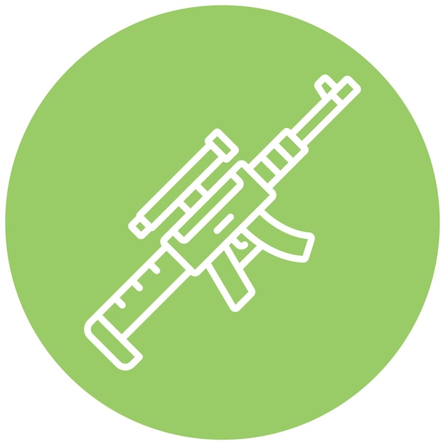 Vector una imagen verde y blanca de una pistola de juguete