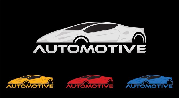 Imágenes del logotipo del icono del coche automotriz vector servicio motor mecánico velocidad frente rápido deportes