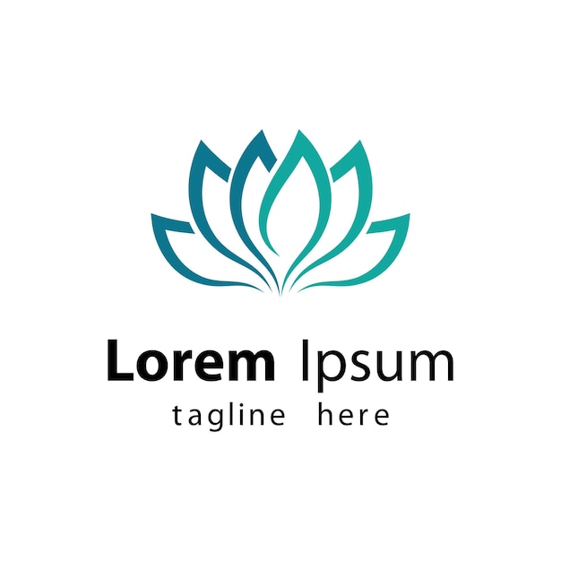 Imágenes de logotipo de loto de belleza