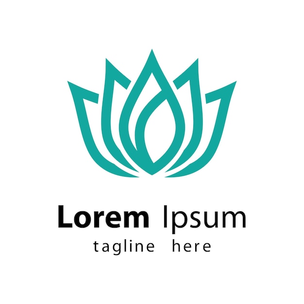 Imágenes de logotipo de loto de belleza