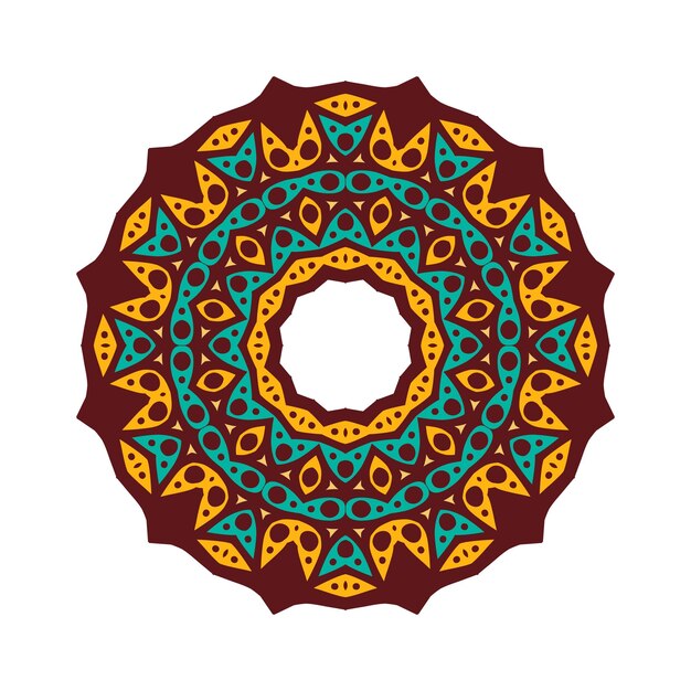 Imágenes de mandala colorido Arte de mandala colorido