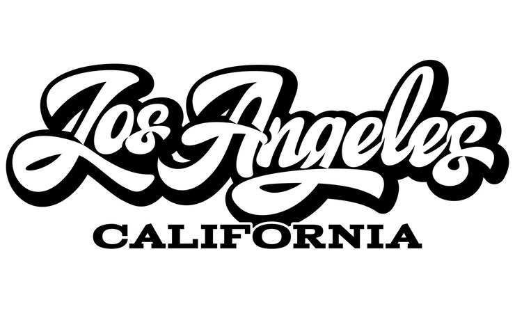 Vector las imágenes monocromáticas de los ángeles con letras de caligrafía vectorial