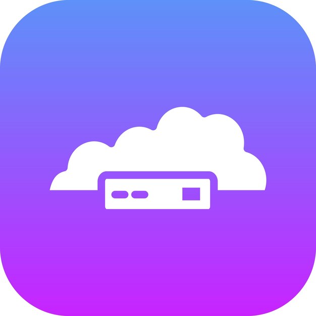 Imágenes en la nube Ilustración del icono vectorial del conjunto de iconos de redes y intercambio de datos