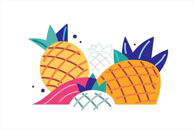 Vector imágenes de piña fruta