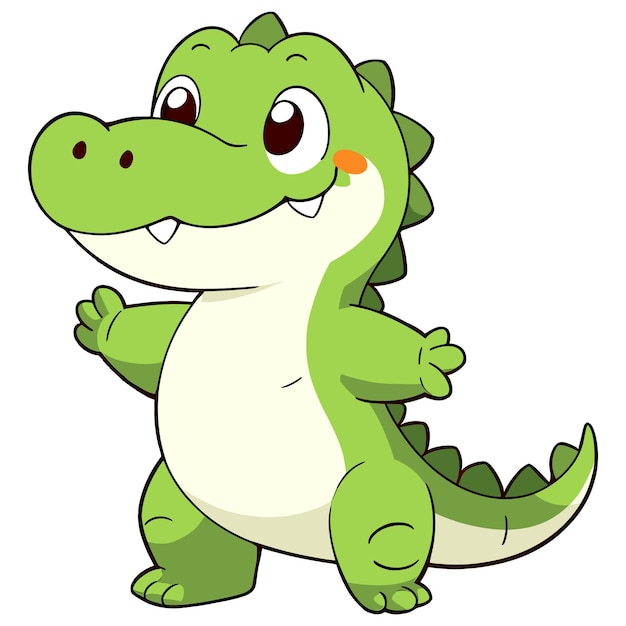 Imágenes Prediseñadas De Cocodrilo Chibi