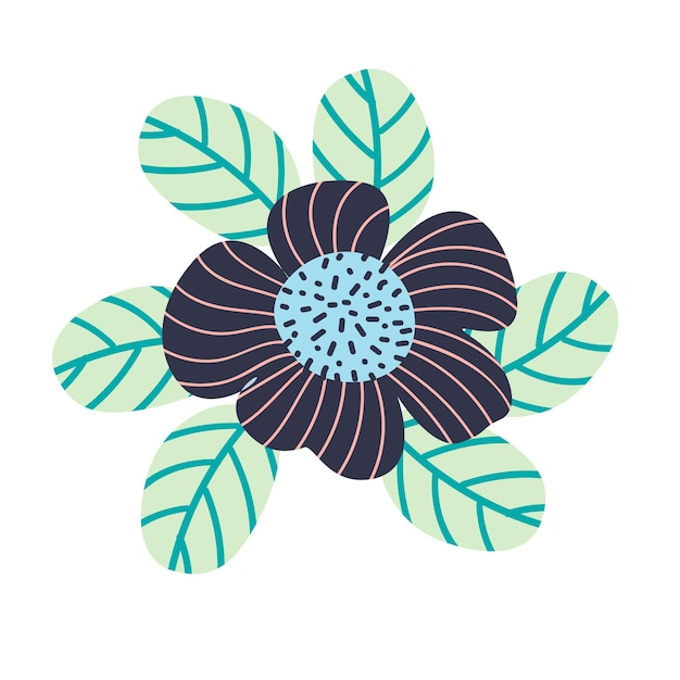 Imágenes Prediseñadas de flores azules brillantes