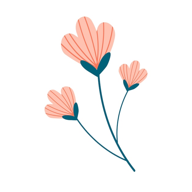 Imágenes Prediseñadas de flores de color rosa brillante