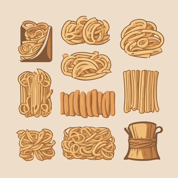 Vector imágenes prediseñadas de puré de pasta