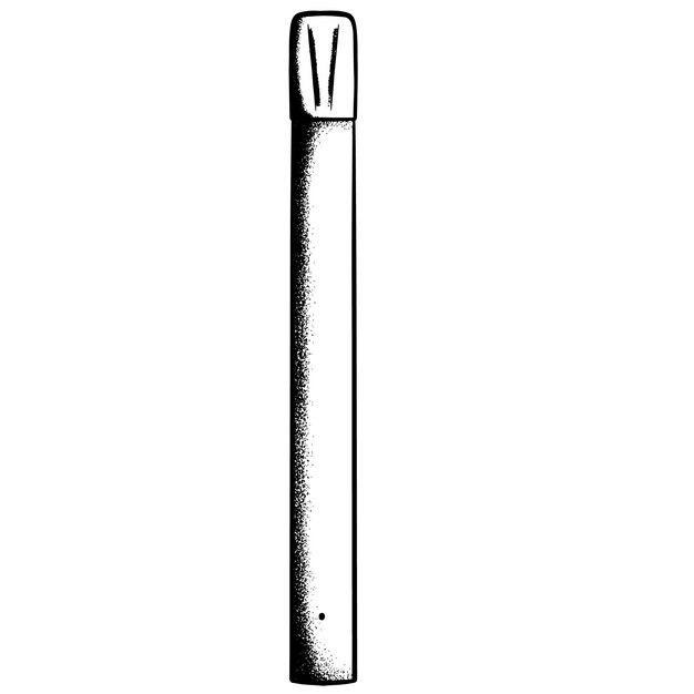 Imágenes prediseñadas de vape dibujadas a mano. Doodle ilustración de un cigarrillo electrónico. vapor punteado