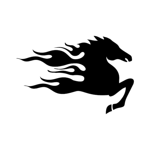 Imágenes vectoriales de caballos de fuego