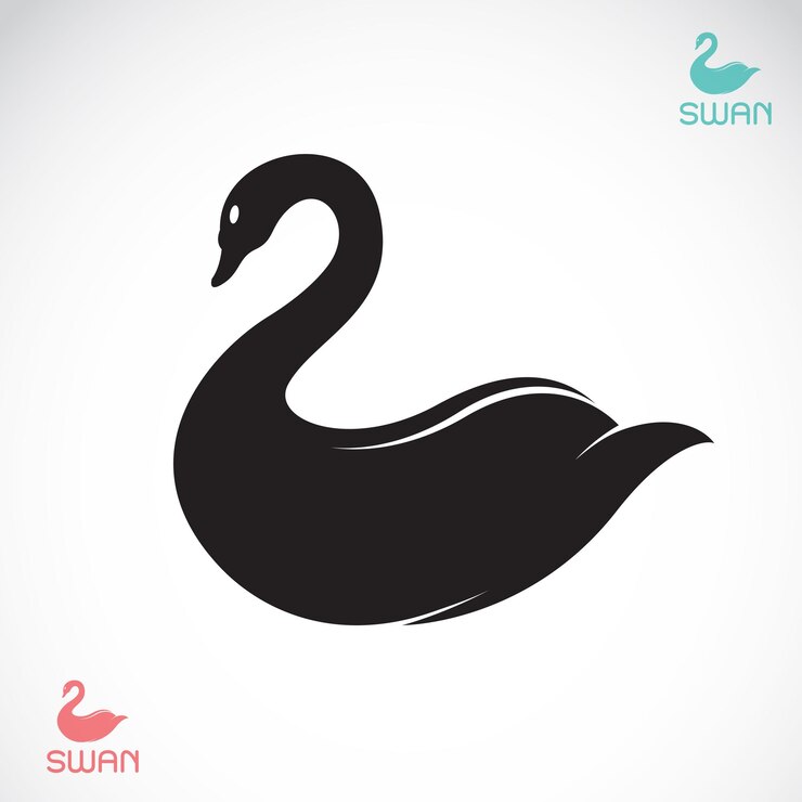 Vector imágenes vectoriales de cisne