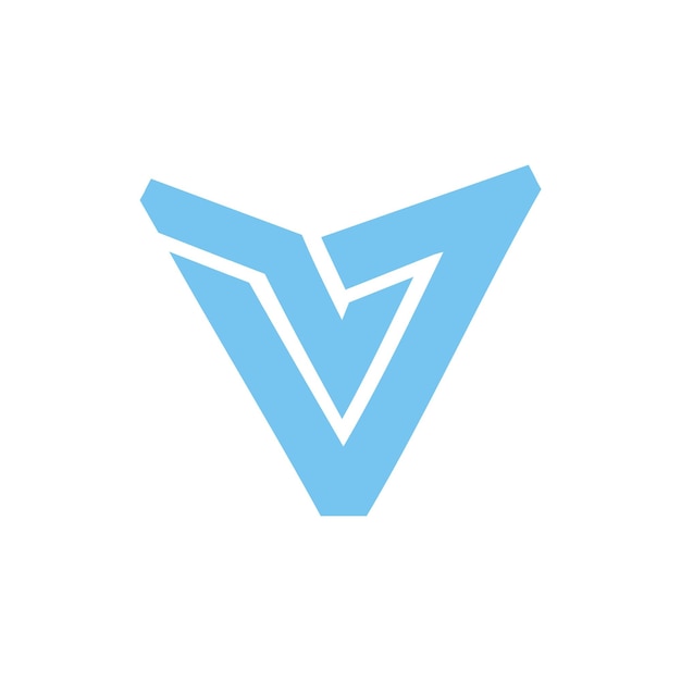 Imágenes vectoriales de la letra V del logotipo