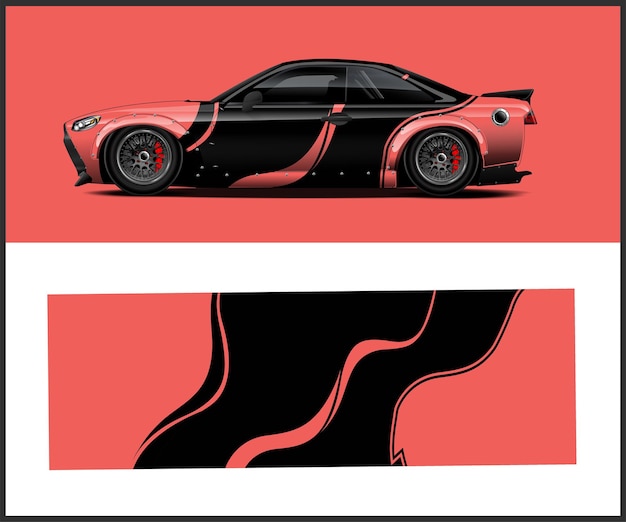 Imanes para automóviles y diseño de envoltura para vehículos de envoltura, autos de carreras, camionetas de carga, camionetas