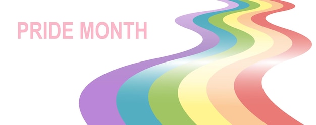 Imitación de arco iris de acuarela ilustración vectorial brillante bandera del orgullo gay lgbt