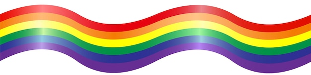 Vector imitación de arco iris de acuarela ilustración vectorial brillante bandera del orgullo gay lgbt