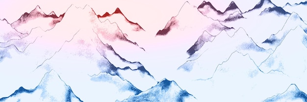 Imitación de color paisaje de montaña fondo natural