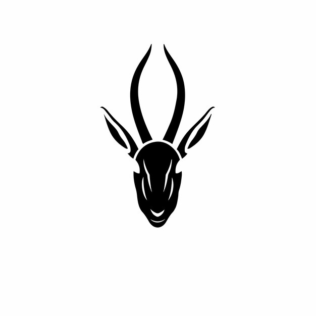 Impala Símbolo Logotipo Diseño Tatuaje Plantilla Vector Ilustración