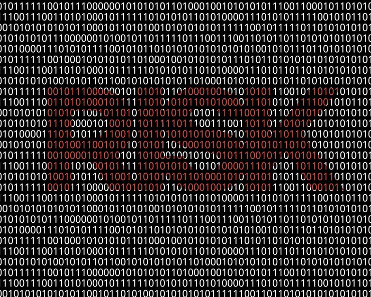 Vector implementación de la gestión de riesgos de ti con número de código dentro de la palabra riesgo