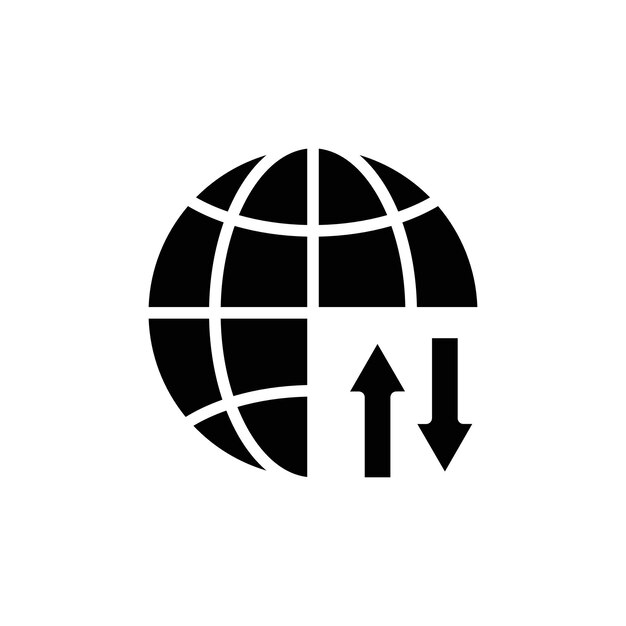 Importación y exportación de iconos de logotipo conjunto de contornos vectoriales
