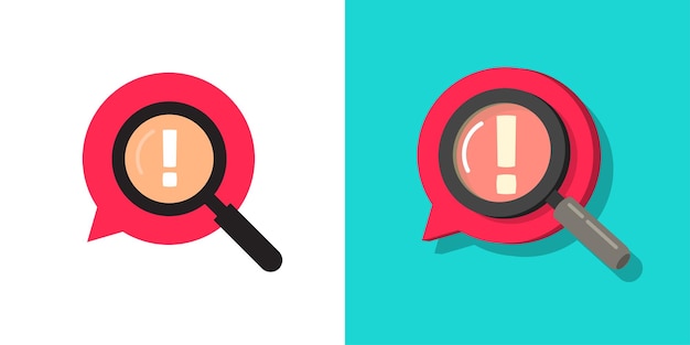 Importante icono de identificación de datos de riesgo o burbuja de comentarios alerta de mala censura precaución