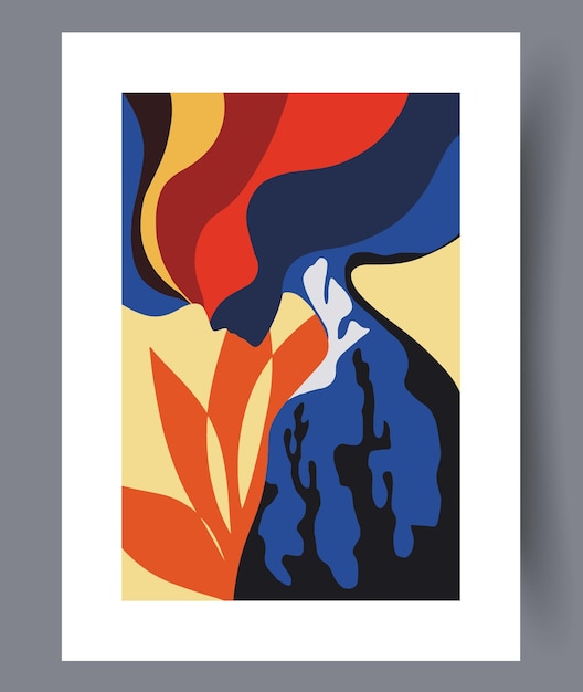 Impresión abstracta del arte de la pared del experimento del desorden