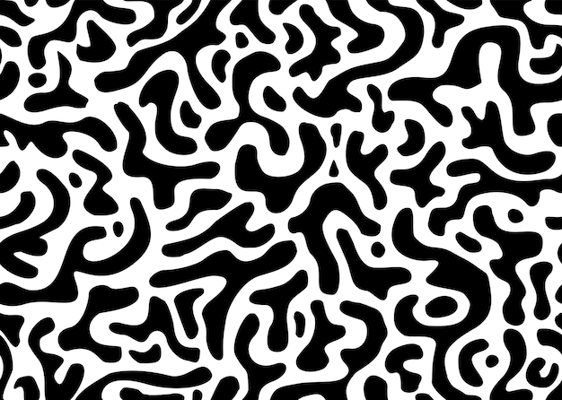 Impresión de animales en blanco y negro