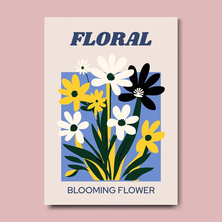 Impresión de arte botánico floral cartel de arte de pared