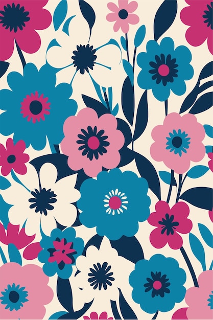Impresión de arte floral Poster de chicas bonitas