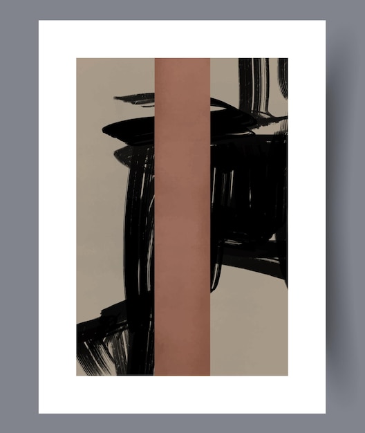 Impresión de arte de pared artística de minimalismo abstracto