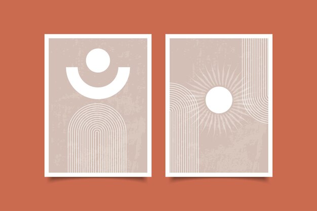 impresión de arte de pared contemporánea boho