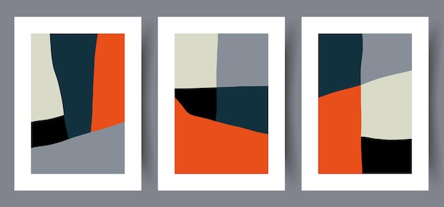 Impresión de arte de pared de formas bohemias de geometría abstracta