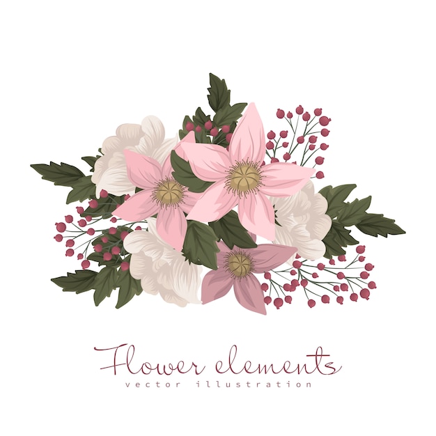 Impresión de camiseta rosa claro clipart flor