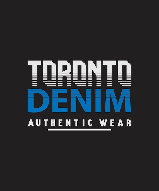 Impresión de diseño de camiseta de tipografía de toronto