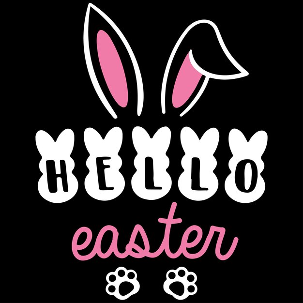 Impresión de diseño de tipografía del día de Pascua para camisetas, sudaderas, tazas, carteles, banners, etc.
