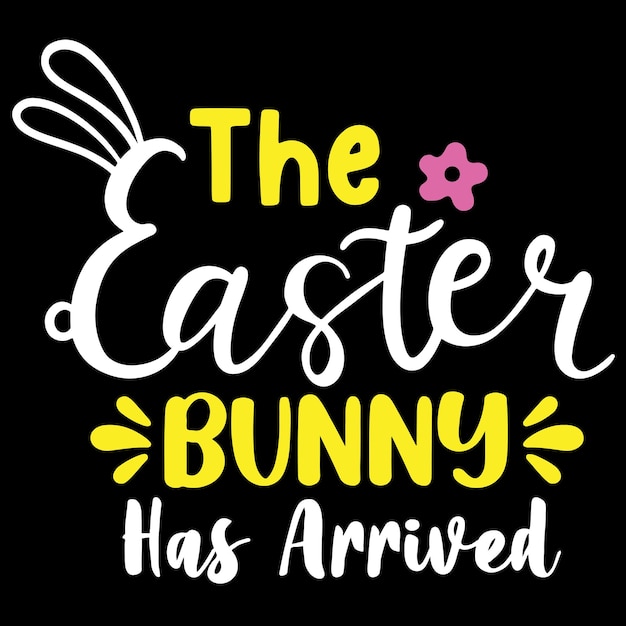Impresión de diseño de tipografía del día de Pascua para camisetas, sudaderas, tazas, carteles, banners, etc.