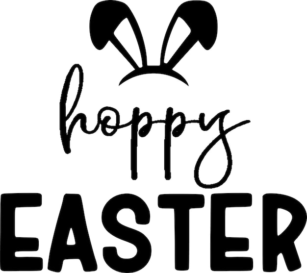 Impresión de diseño de tipografía del día de Pascua para camisetas, sudaderas, tazas, carteles, banners, etc.